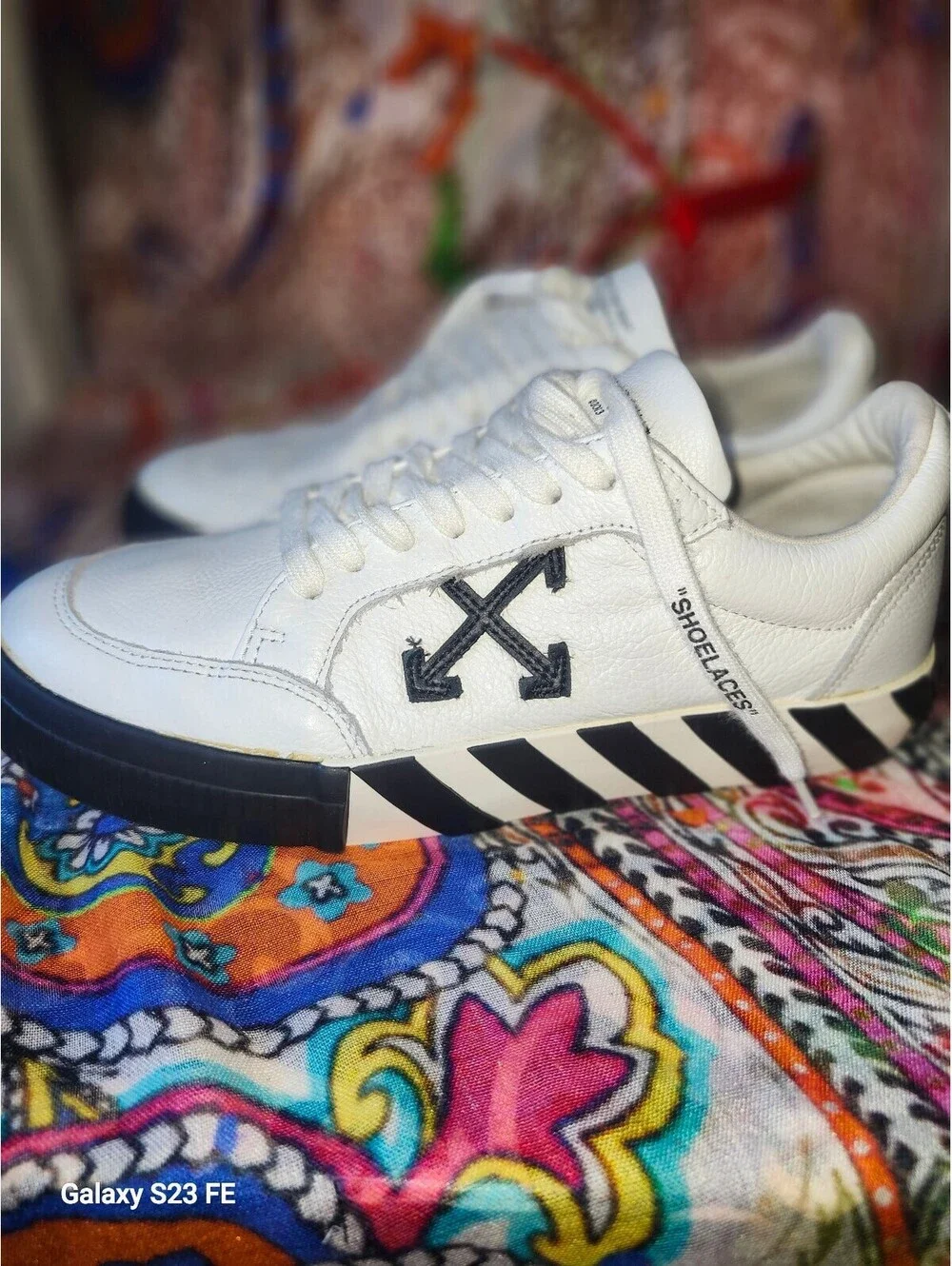 Off White Vulcanized Low Sneakers by Virgil Abloh Size 40